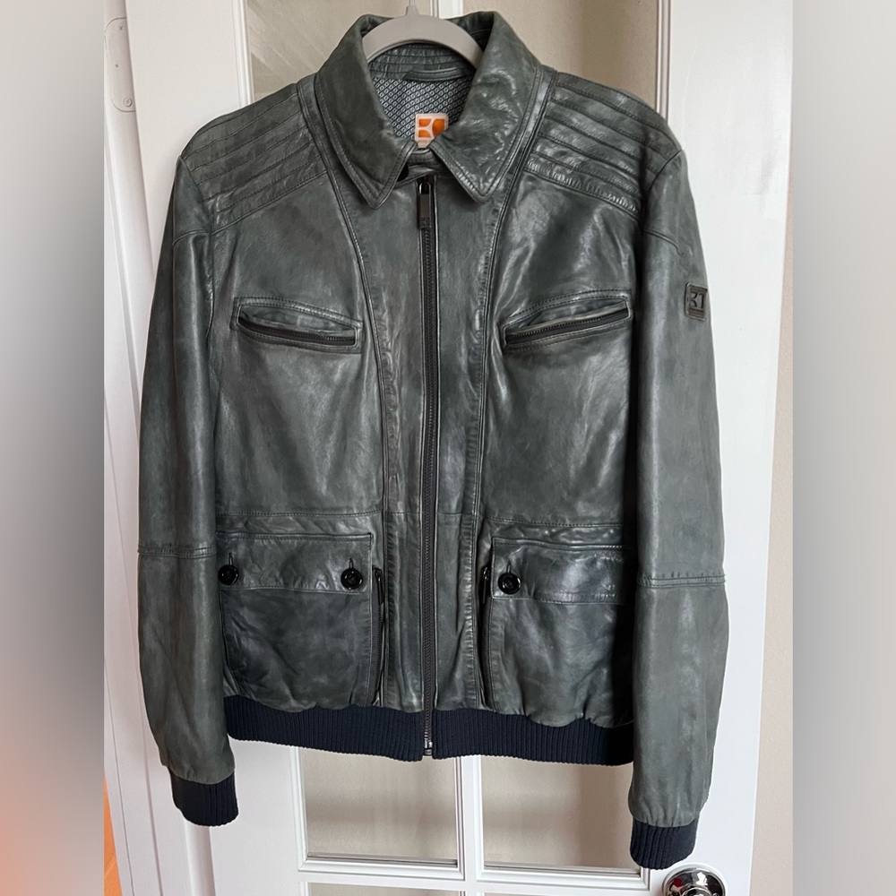 Hugo Boss Boss Orange leather jacket